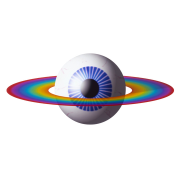 AI Advertising & Animation studio planet eye logo (c1992)